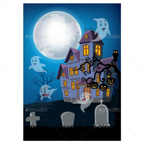 Cartoon Haunted House Pictures - cartoon on net